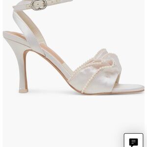 Dolce Vita Lunete Pearl Satin Heels
